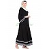 A line Black casual abaya A line Black casual abaya